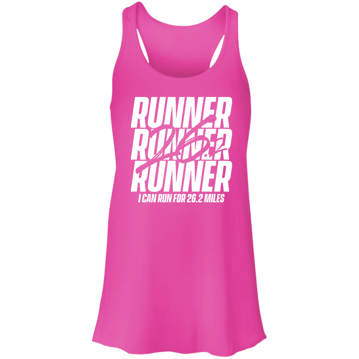 Flowy Racerback Tank - 26.2 RUNNER