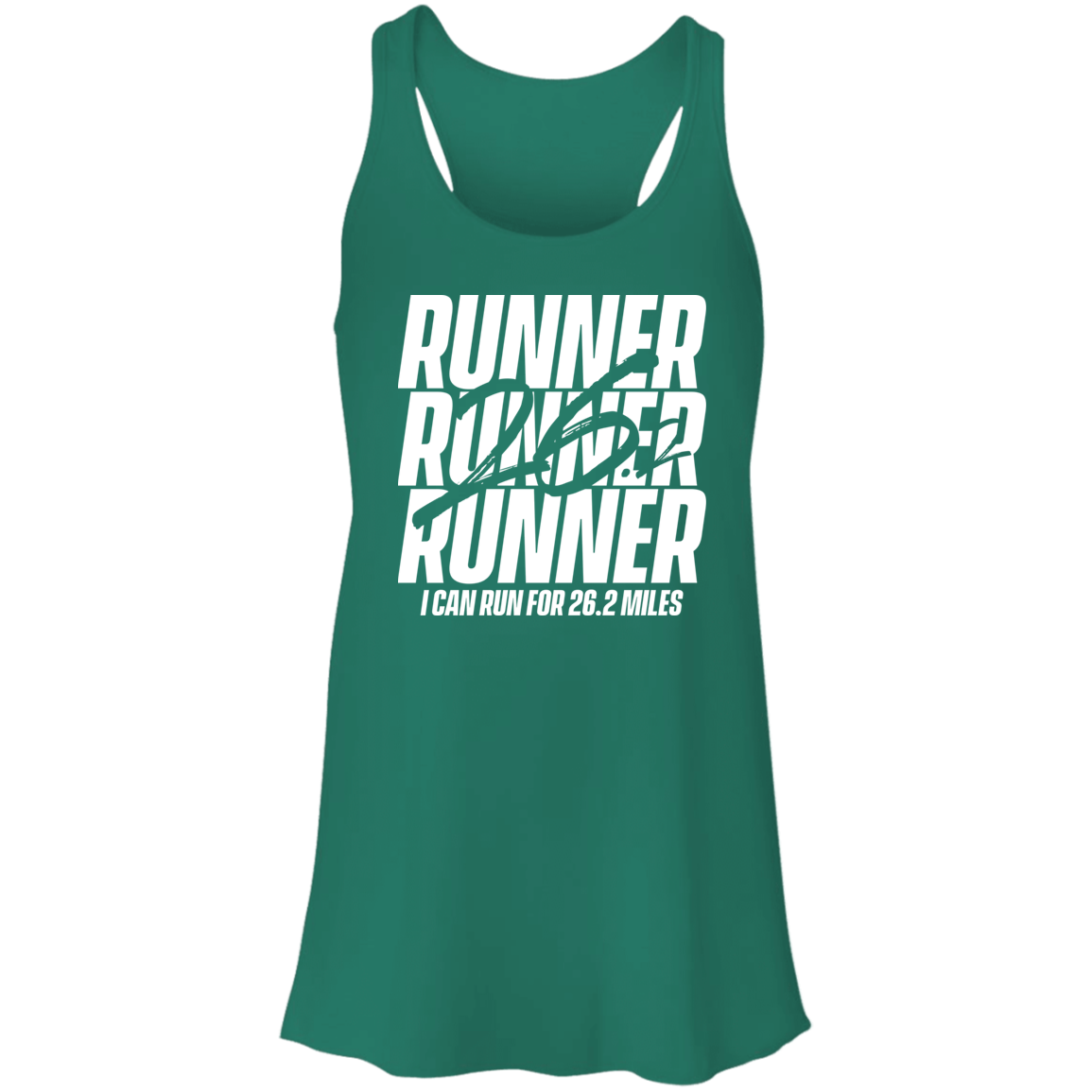 Flowy Racerback Tank - 26.2 RUNNER