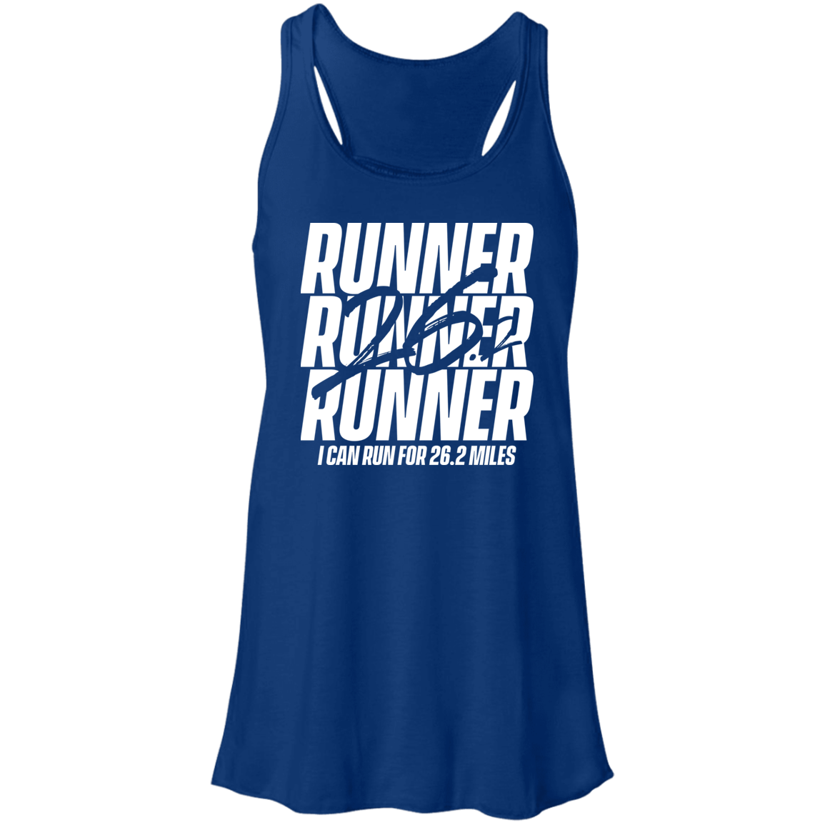Flowy Racerback Tank - 26.2 RUNNER