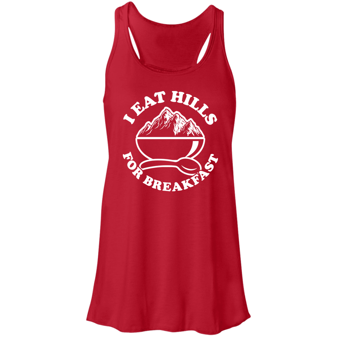 Flowy Racerback Tank - I EAT HILLS