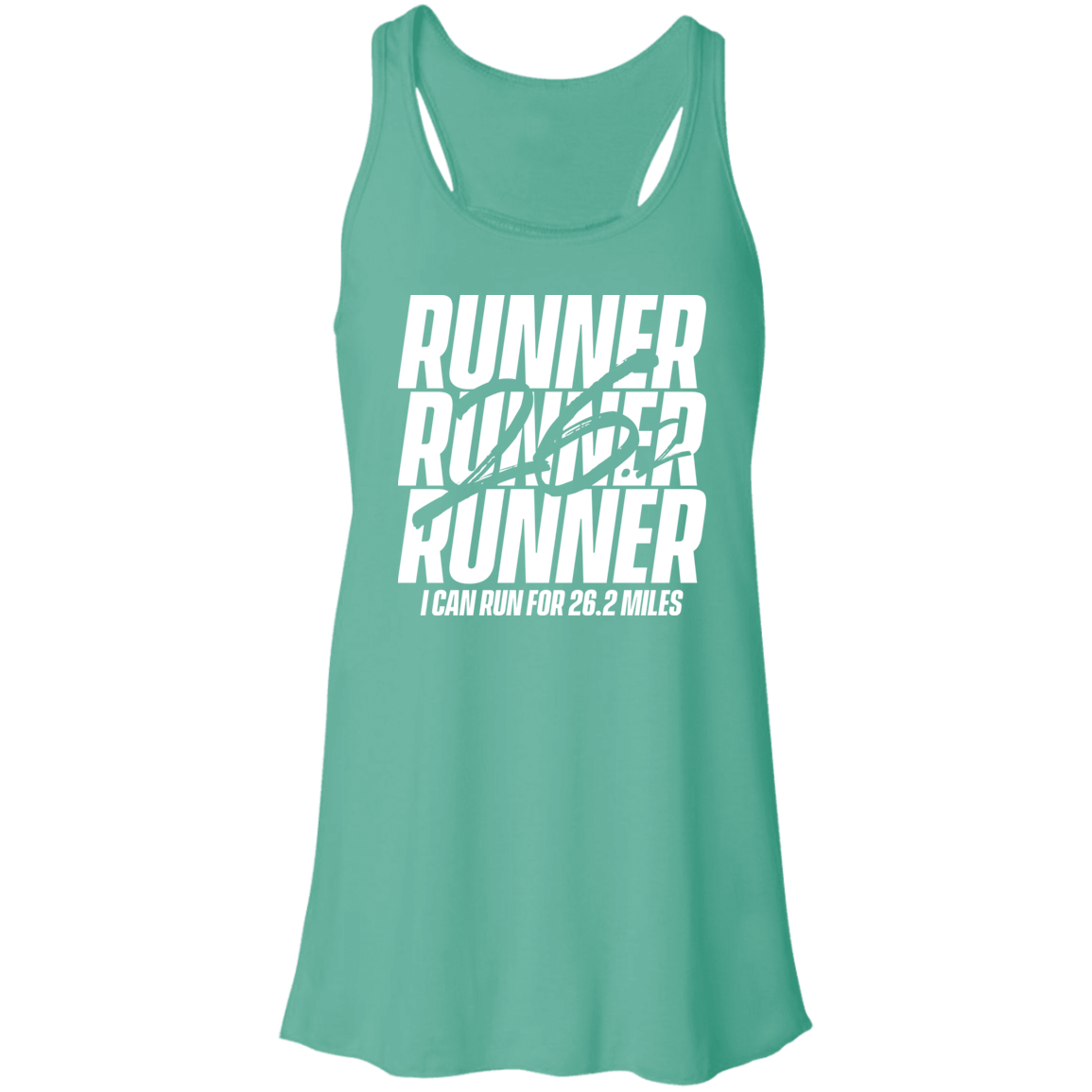 Flowy Racerback Tank - 26.2 RUNNER