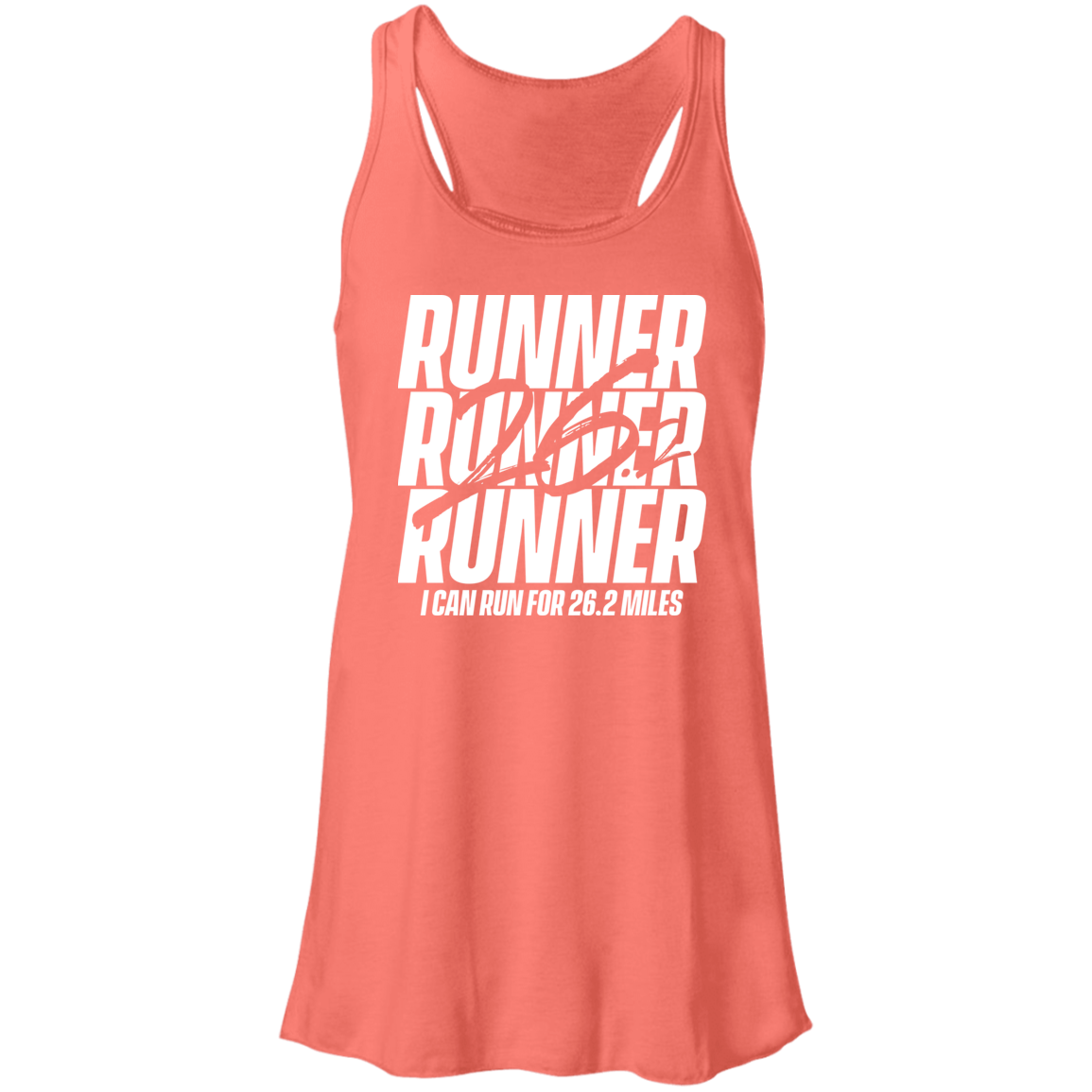Flowy Racerback Tank - 26.2 RUNNER