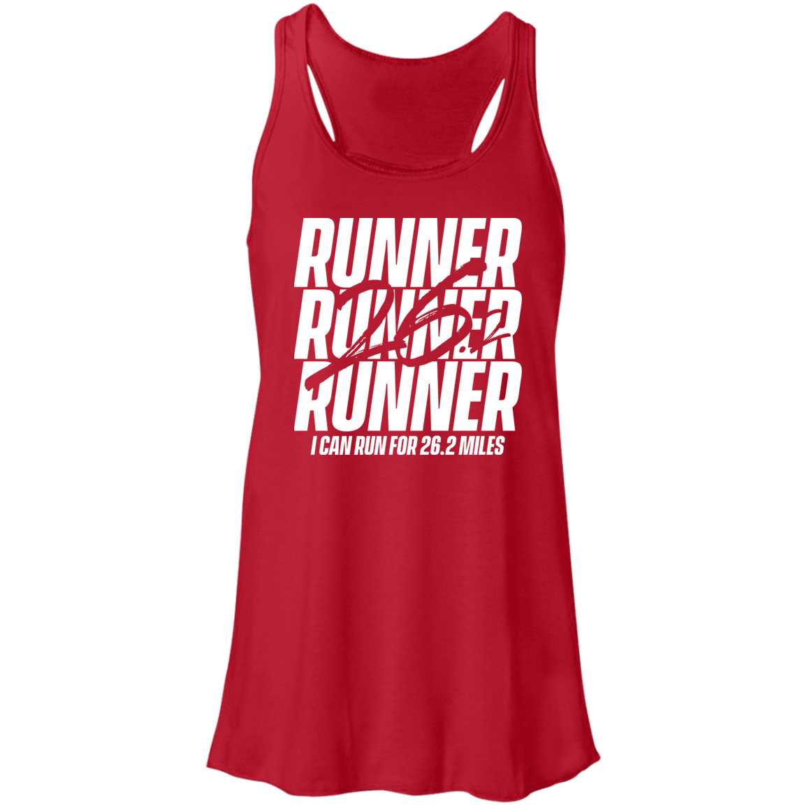 Flowy Racerback Tank - 26.2 RUNNER
