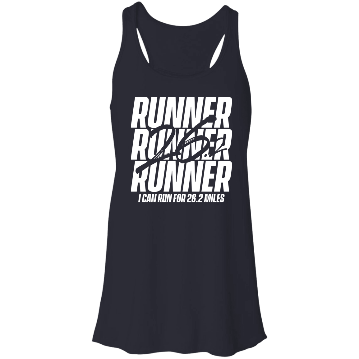 Flowy Racerback Tank - 26.2 RUNNER