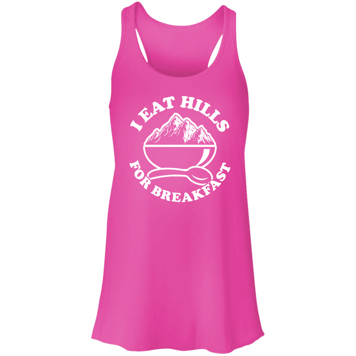 Flowy Racerback Tank - I EAT HILLS