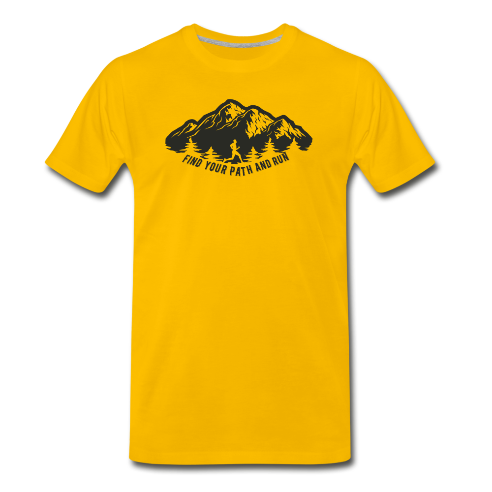 Find your path and run - sun yellow