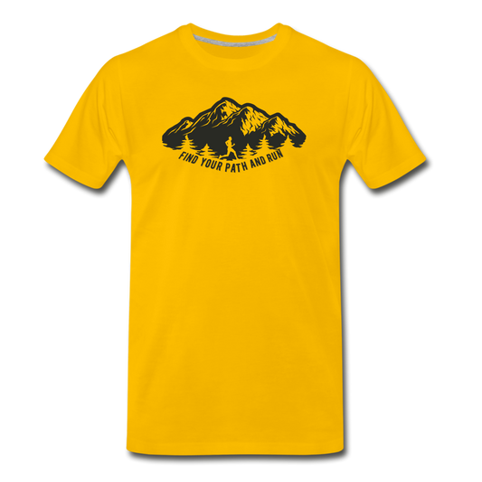 Find your path and run - sun yellow