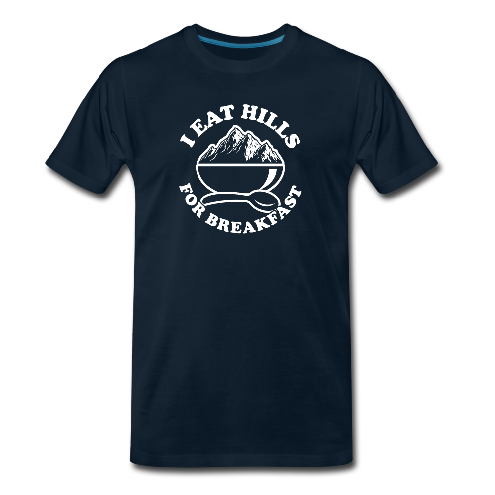 I eat hills for breakfast - deep navy