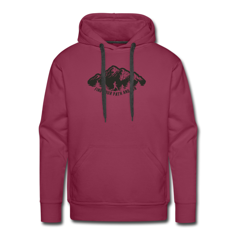 Find your path and run - burgundy
