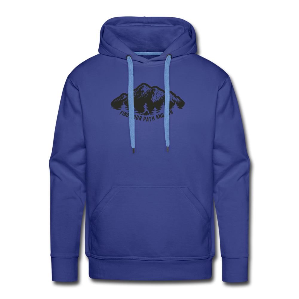 Find your path and run - royal blue