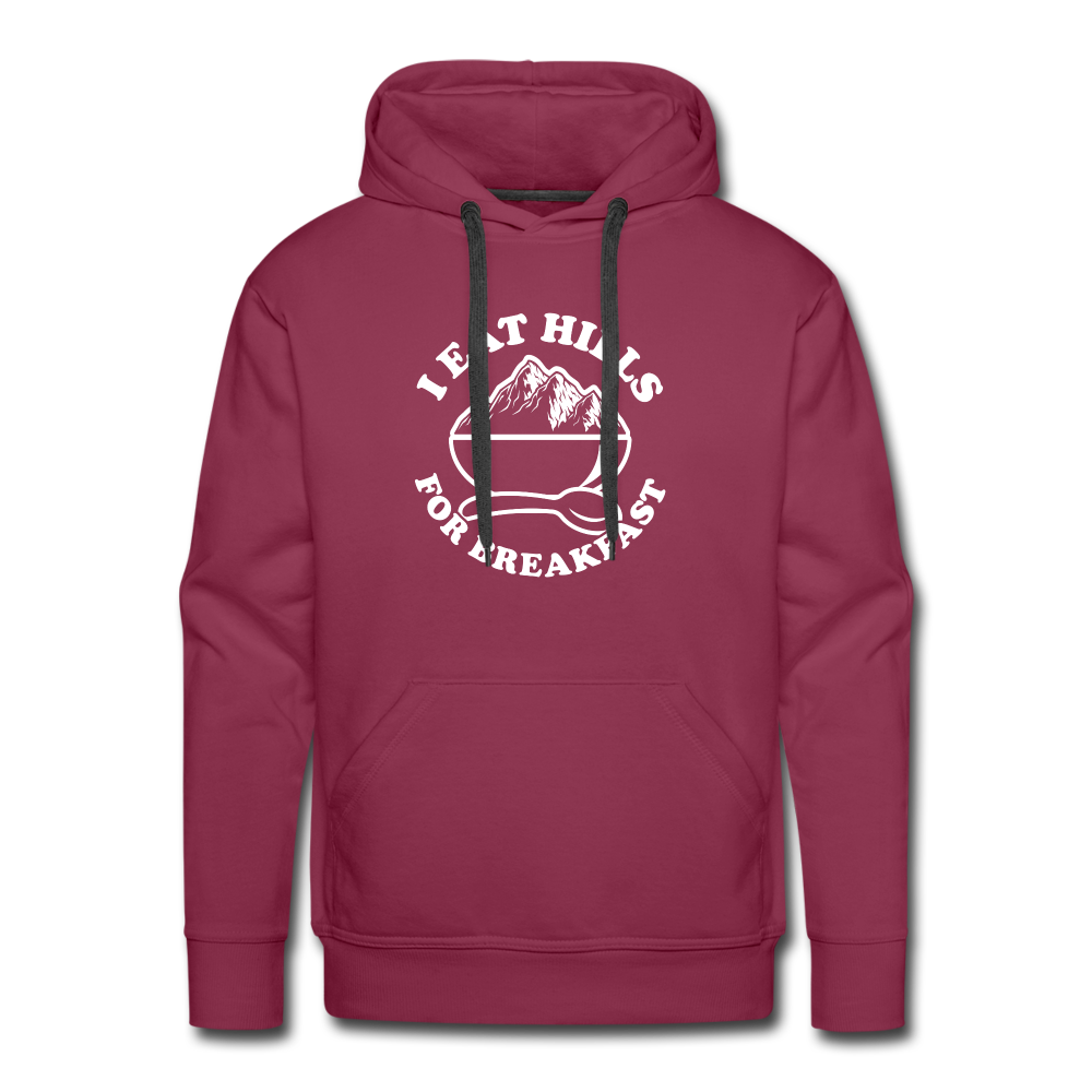 I eat hills for breakfast - burgundy