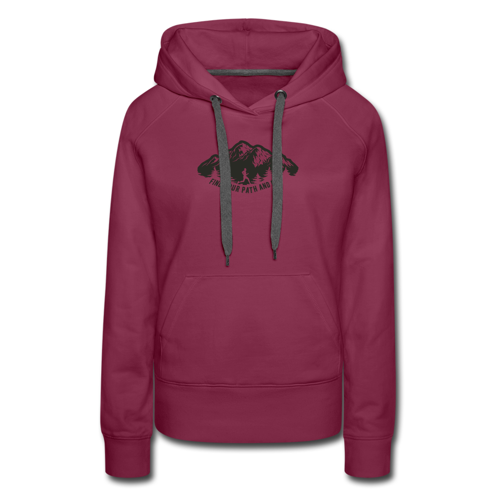 Find your path and run - burgundy