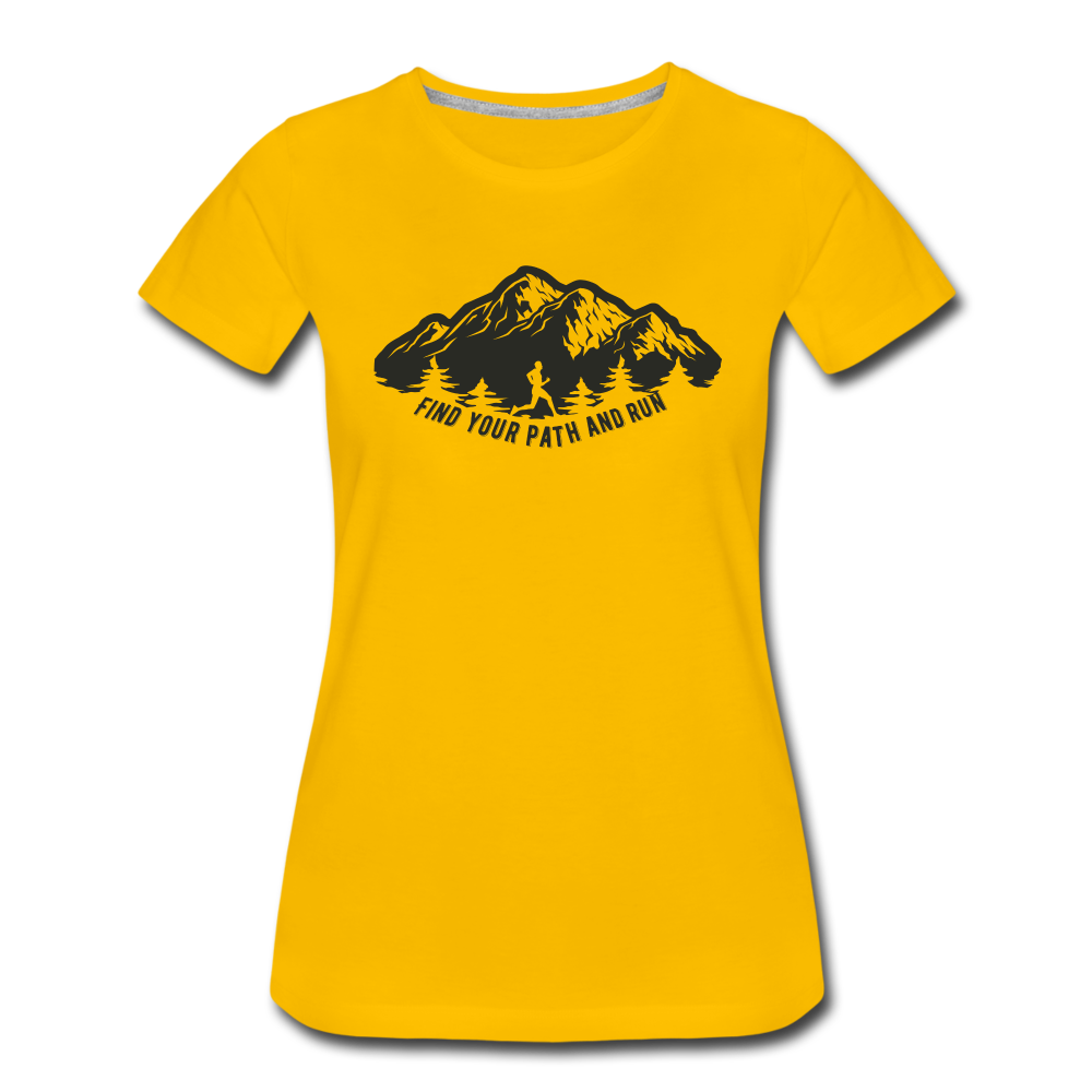 Find your path and run - sun yellow