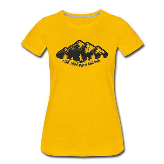 Find your path and run - sun yellow