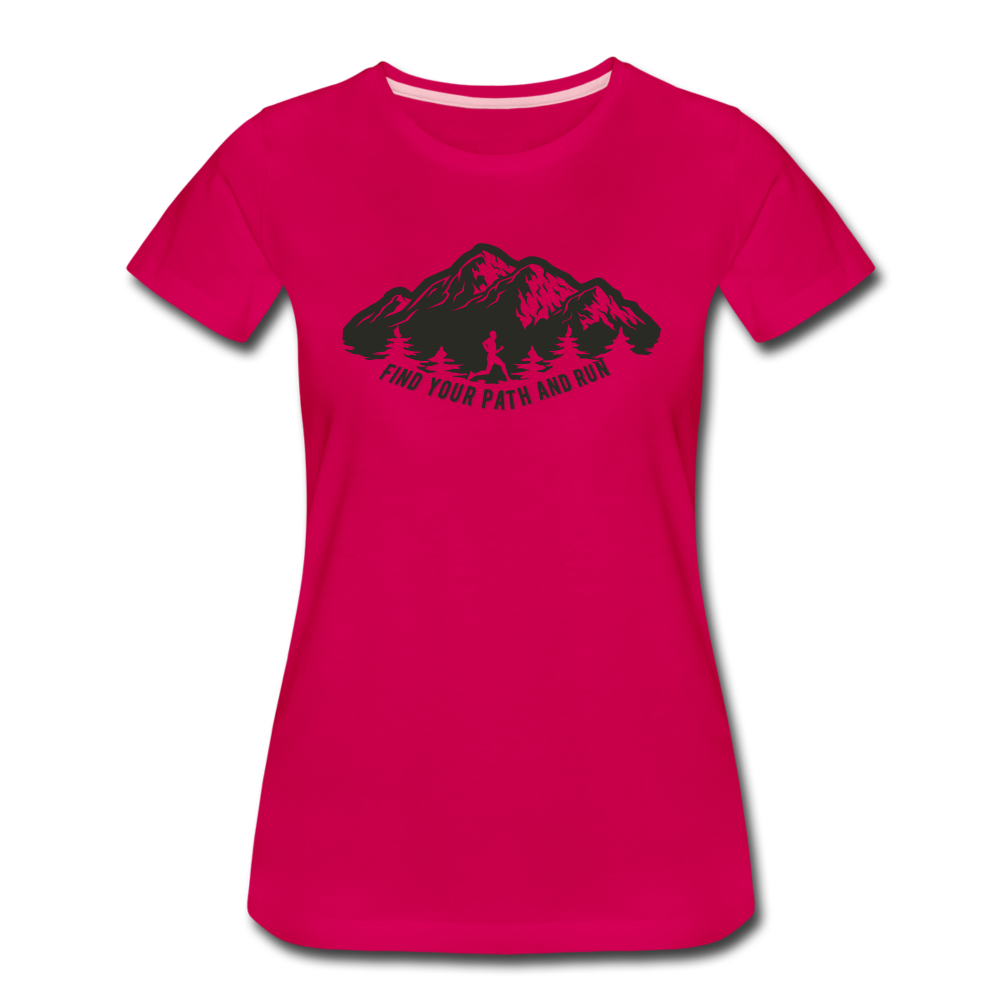 Find your path and run - dark pink