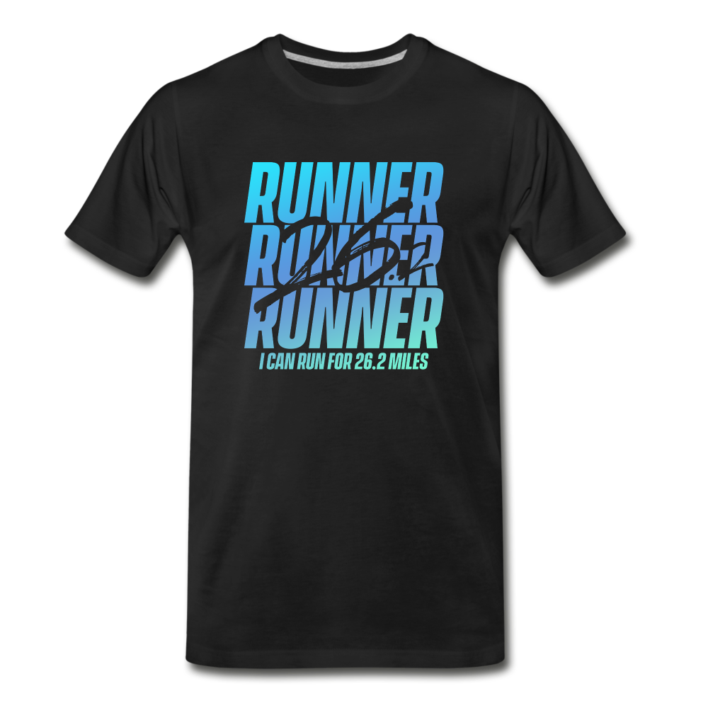 Men's short sleeve t-shirt- 26.2 Miles - black