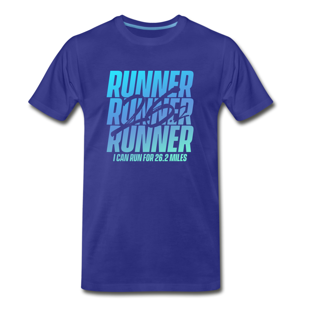 Men's short sleeve t-shirt- 26.2 Miles - royal blue