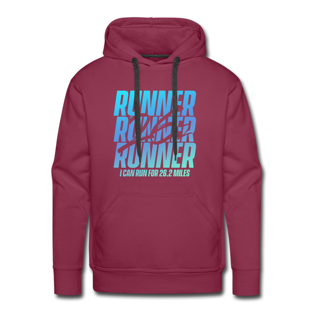 Men’s premium hoodie- 26.2 Miles - burgundy