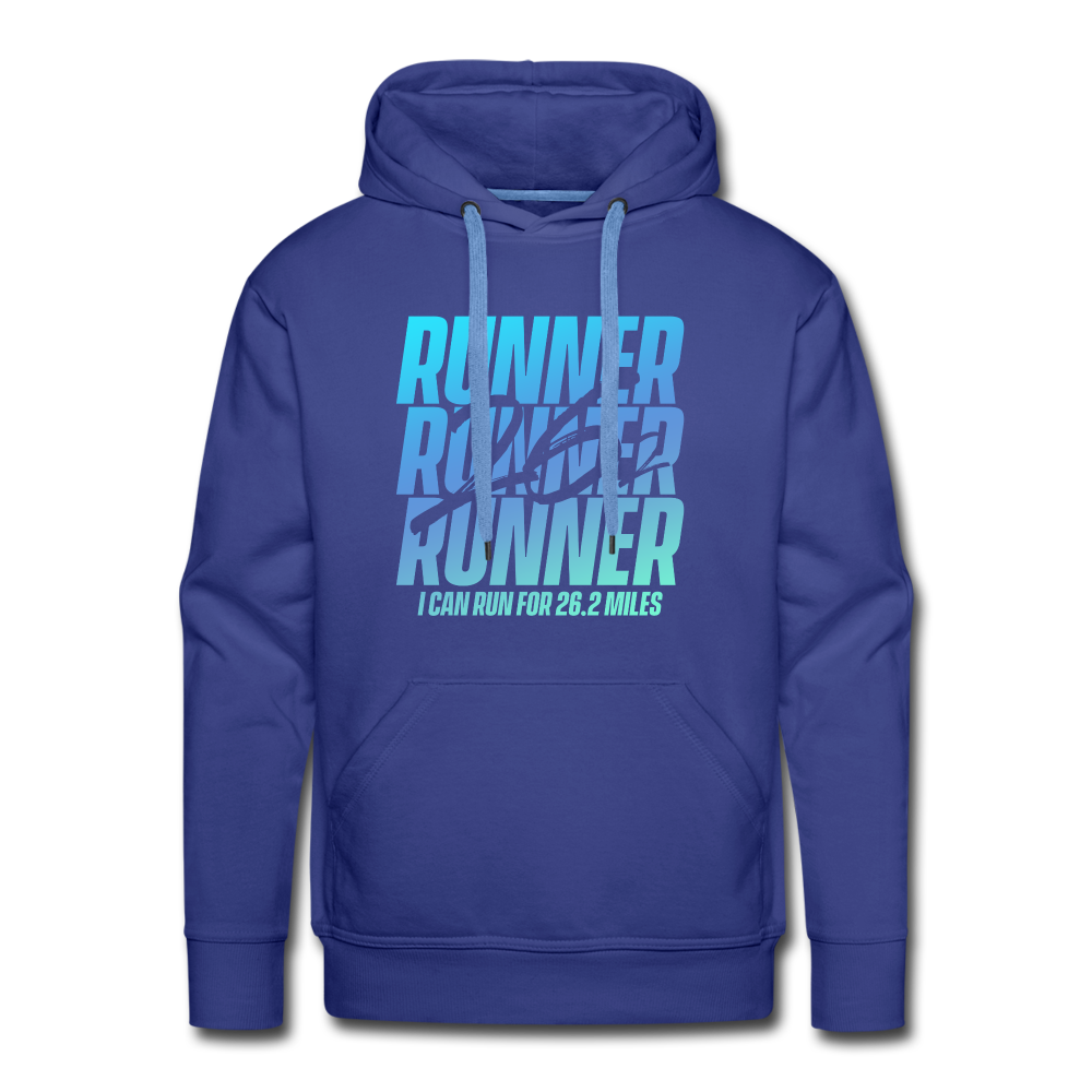 Men’s premium hoodie- 26.2 Miles - royal blue