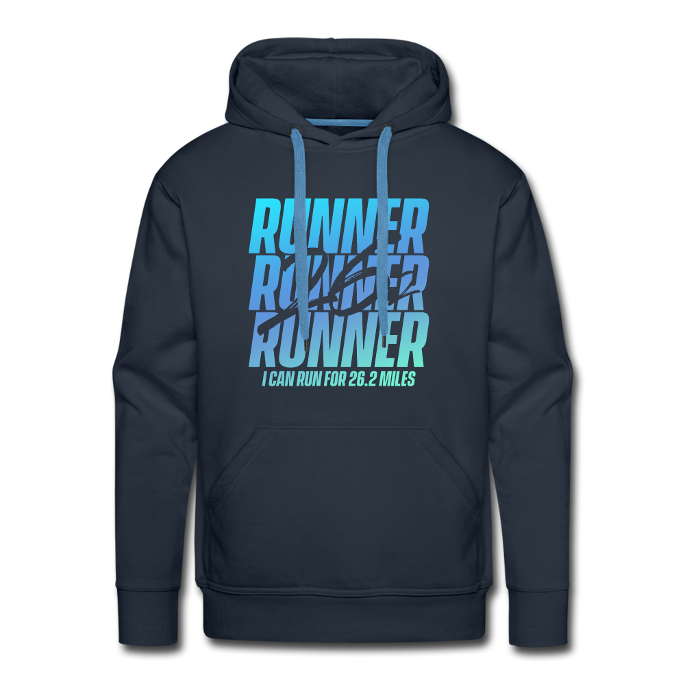 Men’s premium hoodie- 26.2 Miles - navy