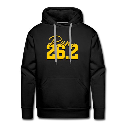 Men’s premium hoodie- Run 26.2 - black