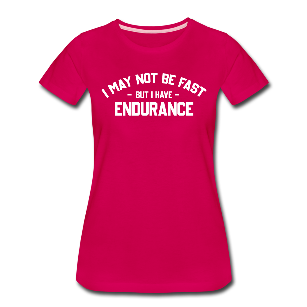 Women's short sleeve t-shirt- Endurance - dark pink