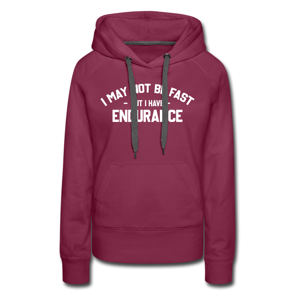 Women’s premium hoodie- Endurance - burgundy
