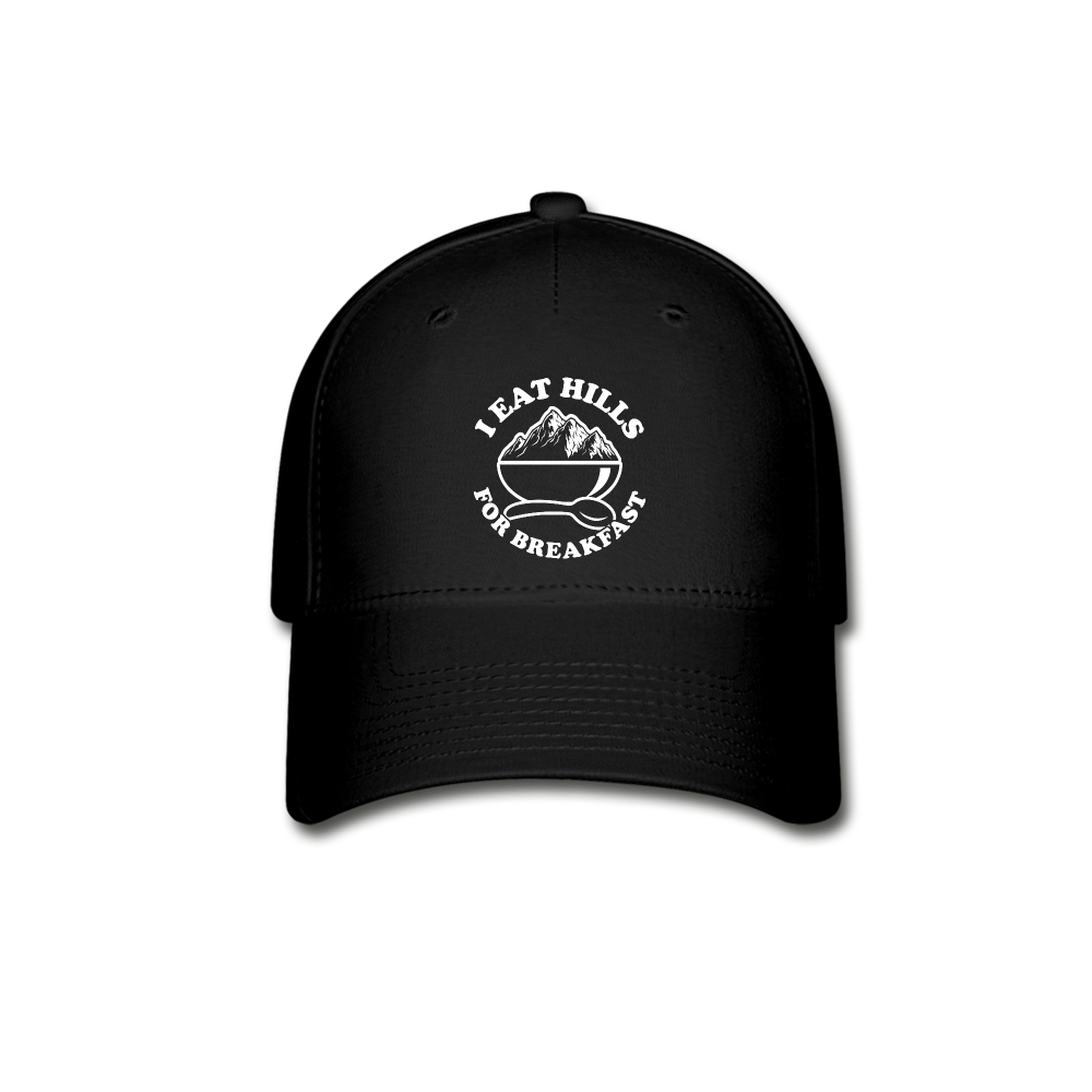 Performance Hat - I eat hills for breakfast - black