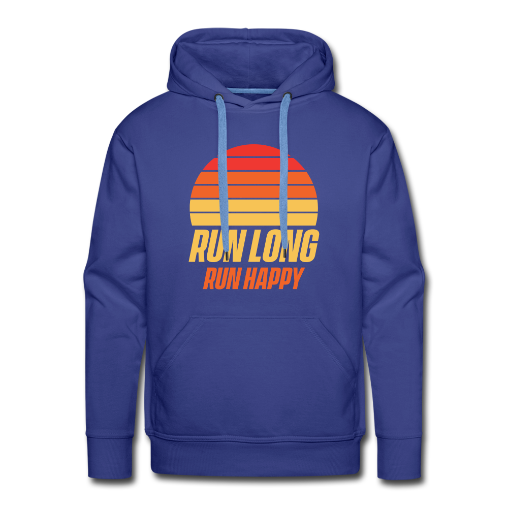 Men’s premium hoodie - Run happy - royal blue