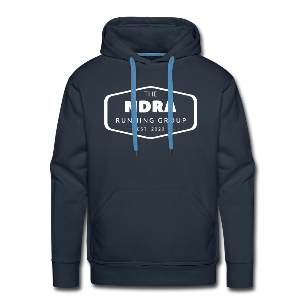 Men’s premium hoodie- NDRA logo - navy