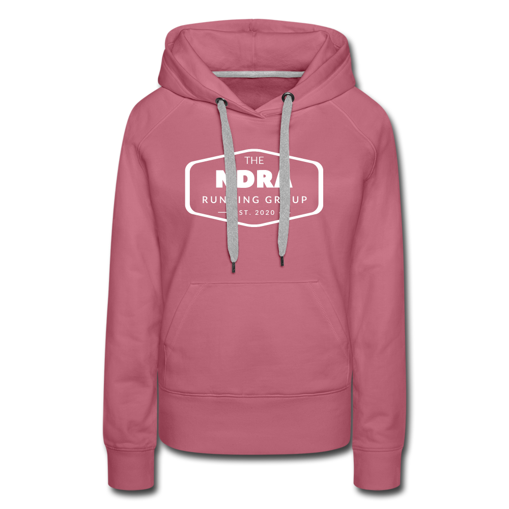 Women’s premium hoodie - NDRA logo - mauve