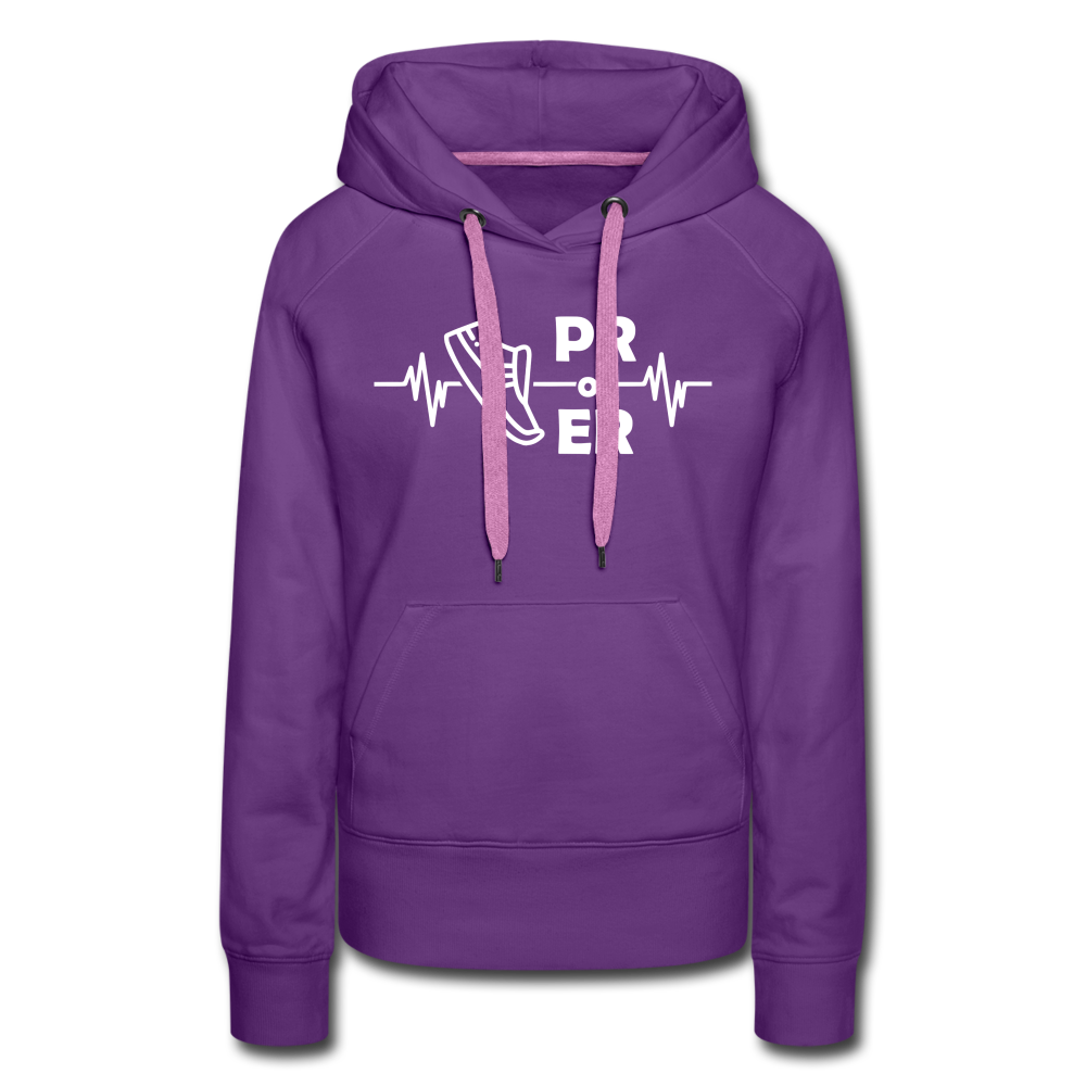 Women’s premium hoodie - PR or ER - purple