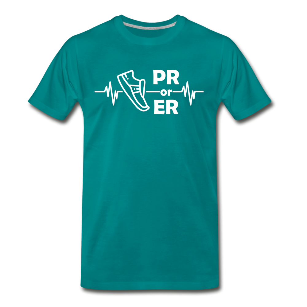 Men's short sleeve t-shirt - PR or ER - teal