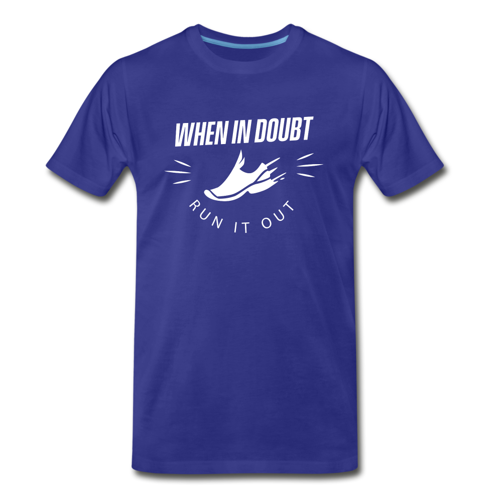 Men's short sleeve t-shirt - Run it out - royal blue