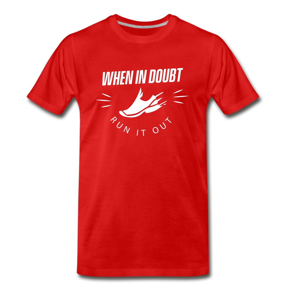 Men's short sleeve t-shirt - Run it out - red