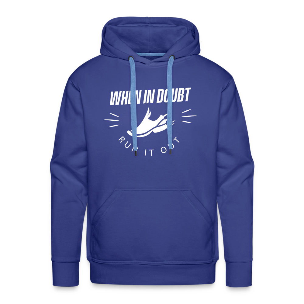 Men’s premium hoodie - Run it out - royal blue