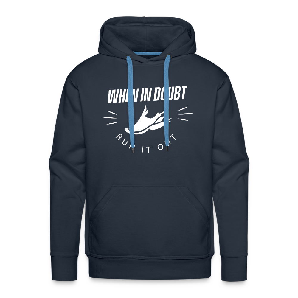 Men’s premium hoodie - Run it out - navy