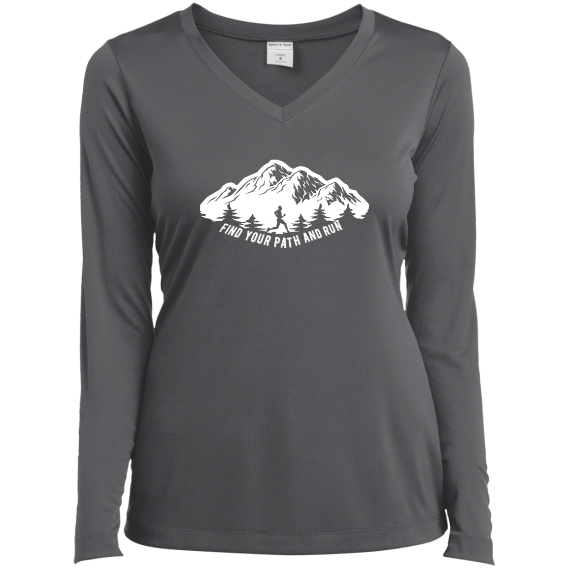 Women's Heather Performance long sleeve- Find Your Path
