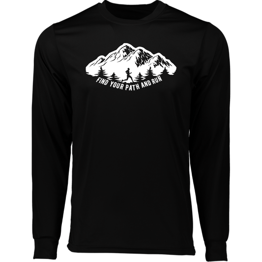 Men's Heather Performance long sleeve- Find Your Path