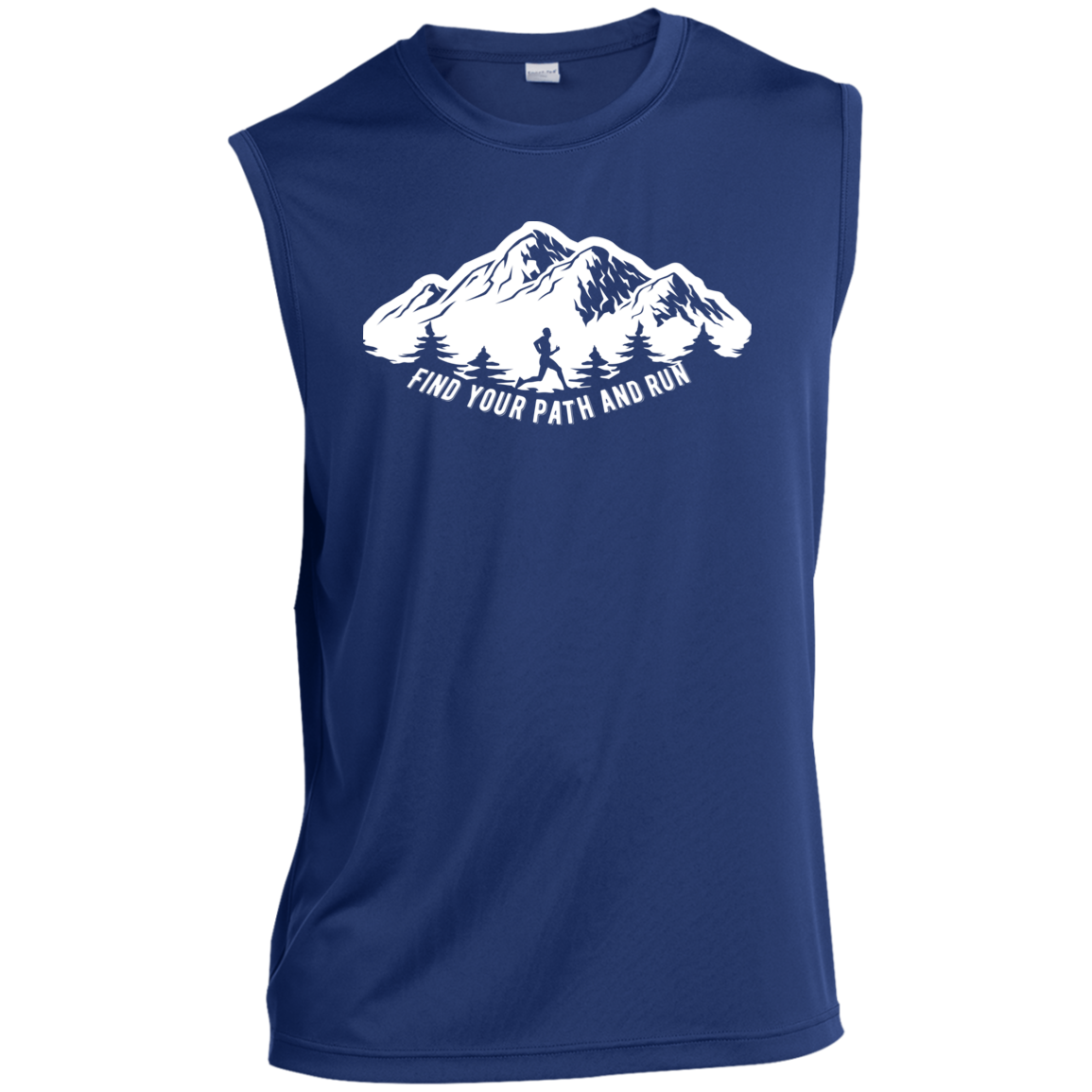 Men’s Sleeveless Performance Tee - FIND YOUR PATH