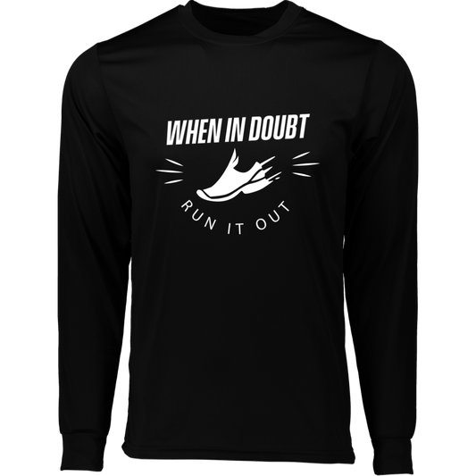Men's Heather Performance long sleeve- Run it out