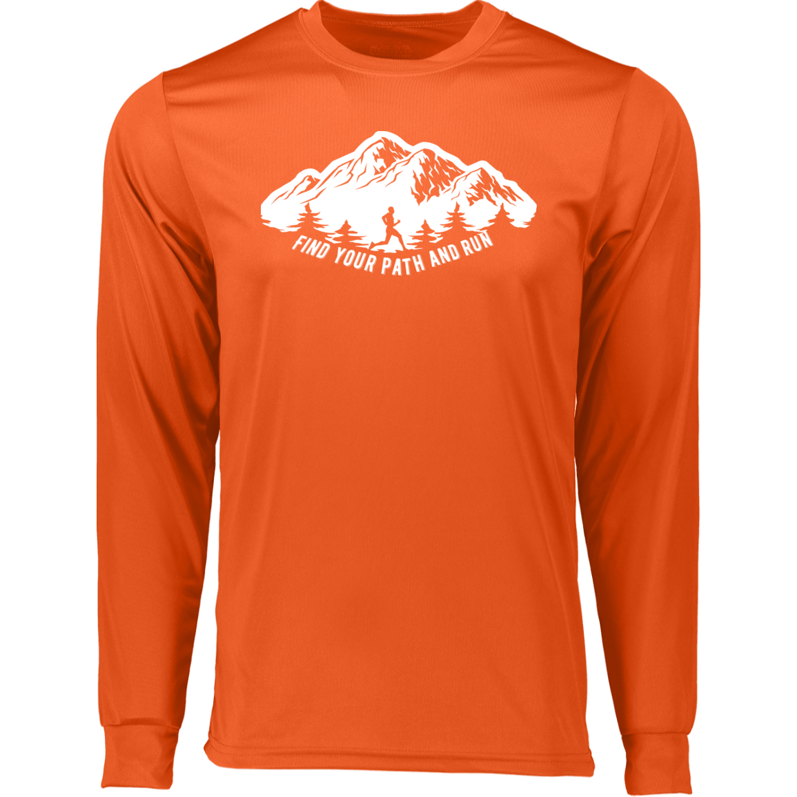 Men's Heather Performance long sleeve- Find Your Path
