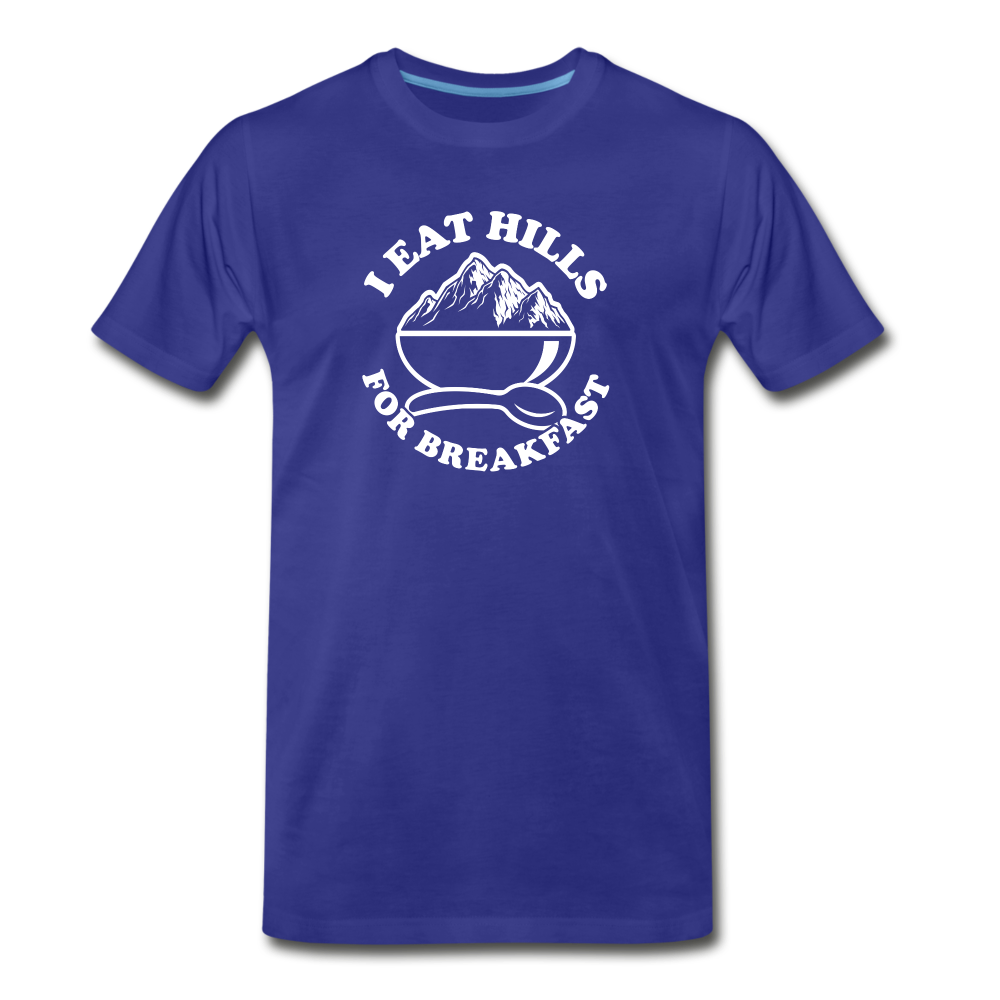I eat hills for breakfast - royal blue