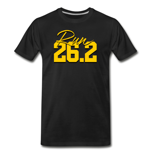 Men's short sleeve t-shirt- Run 26.2 - black