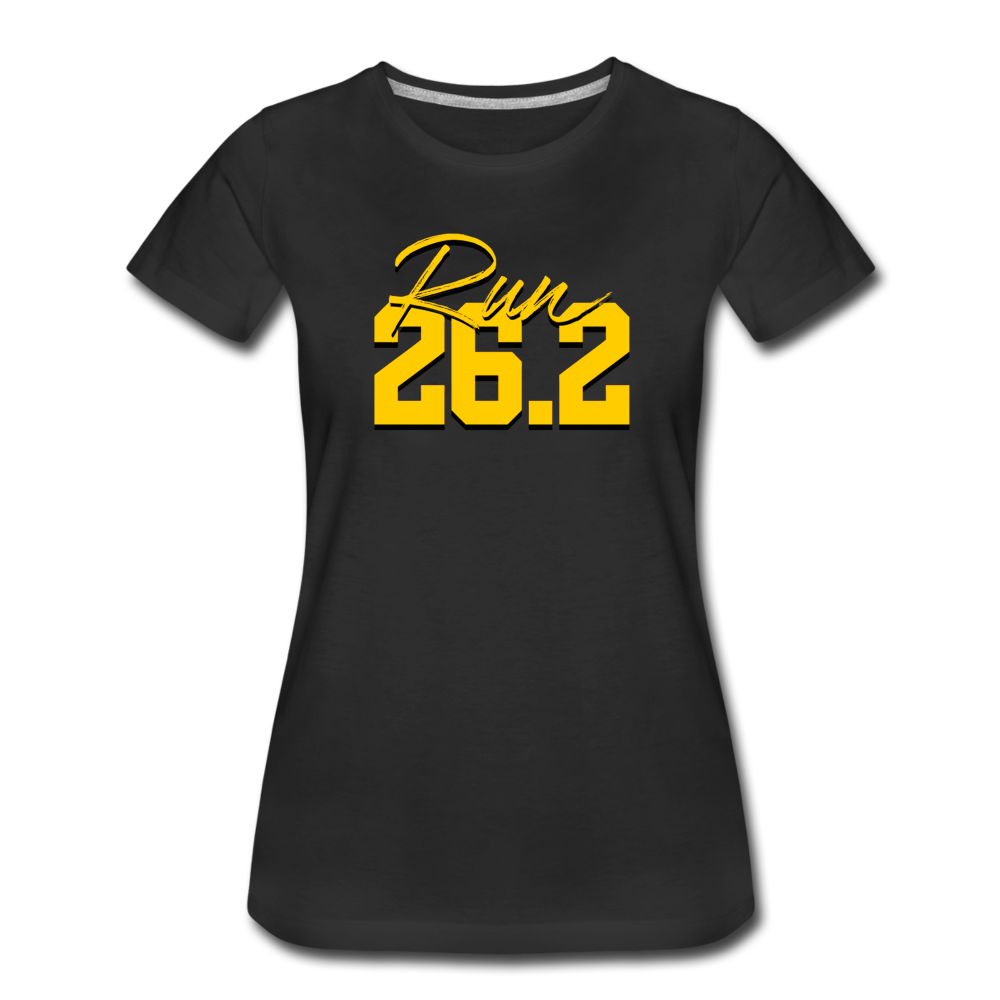 Women's short sleeve t-shirt- Run 26.2 - black