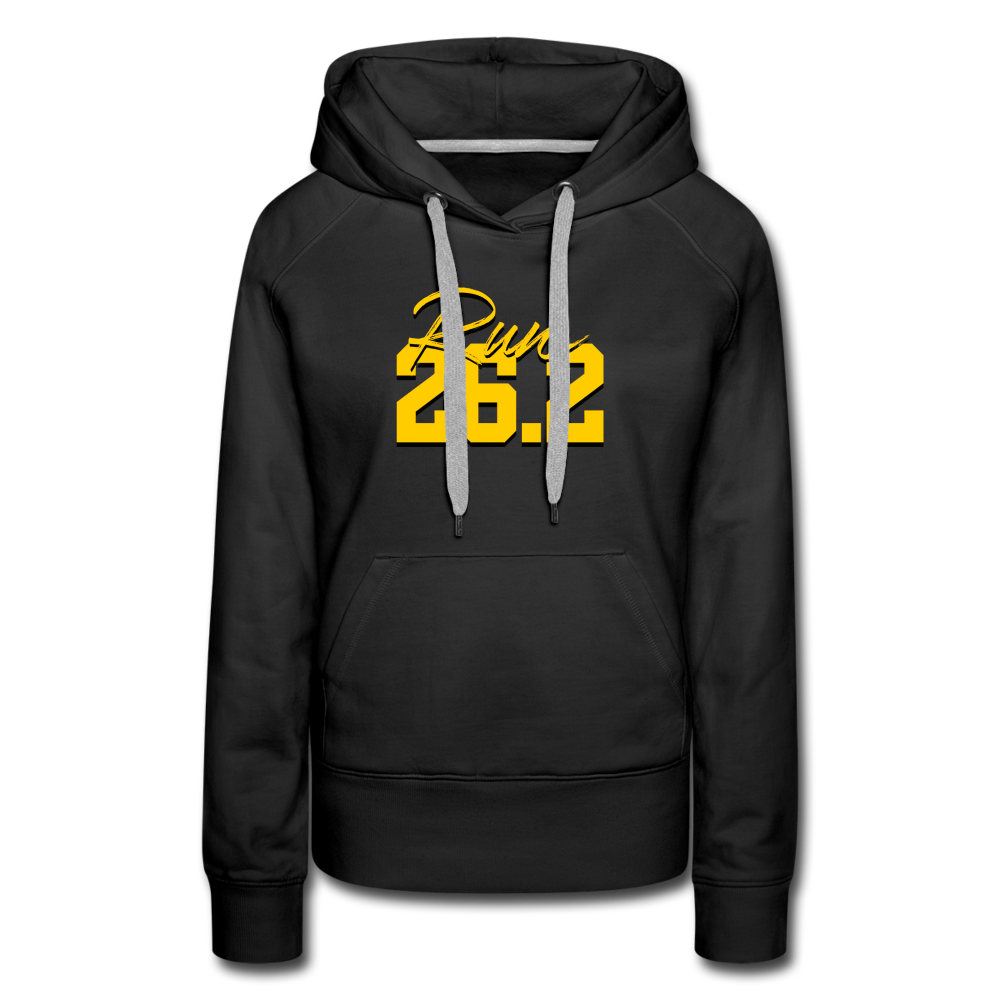 Women’s premium hoodie- Run 26.2 - black