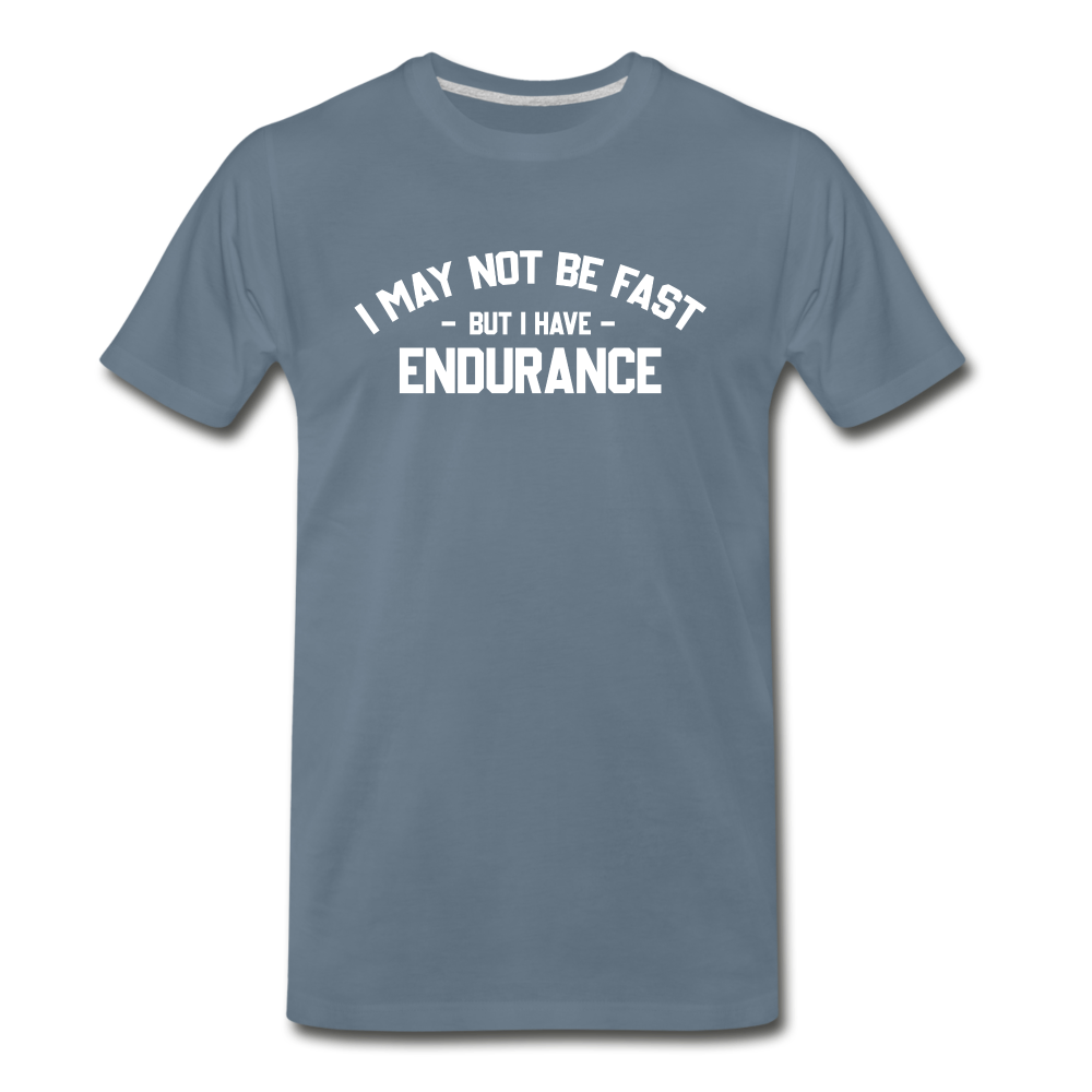 Men's short sleeve t-shirt- Endurance - steel blue