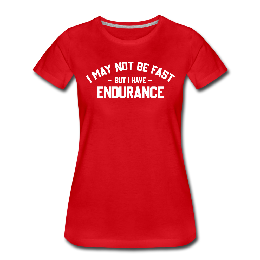 Women's short sleeve t-shirt- Endurance - red