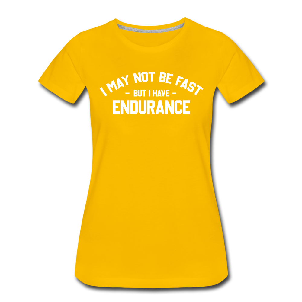 Women's short sleeve t-shirt- Endurance - sun yellow