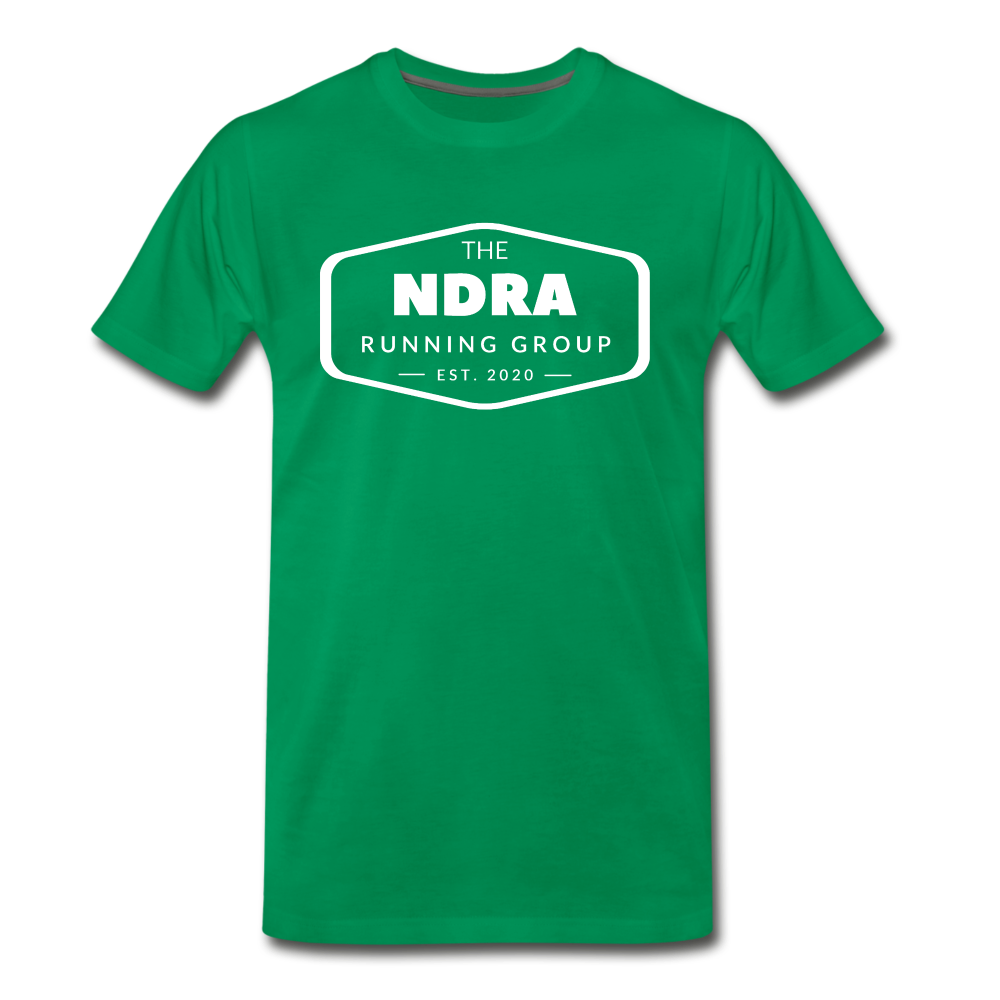Men's short sleeve t-shirt- NDRA logo - kelly green